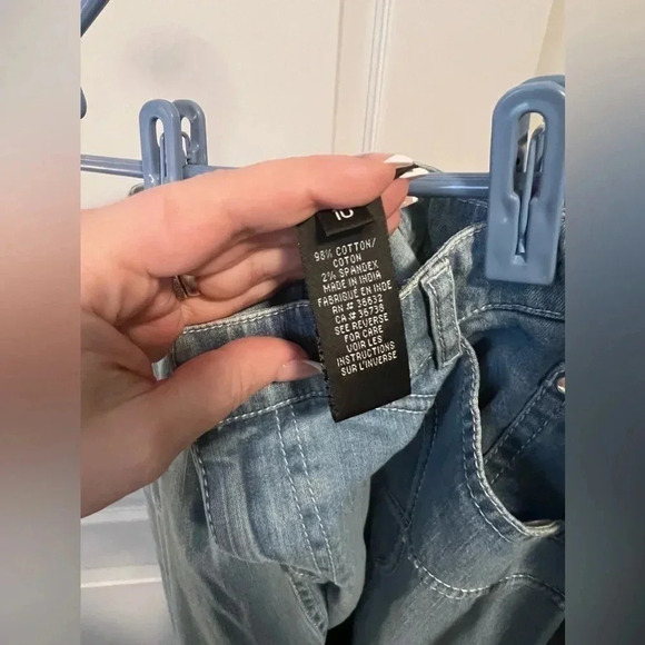 Vintage NWT | Attitudes | Fit and Flare Rhinestone  Denim Skirt | Size 10 [118] - Picture 5 of 12